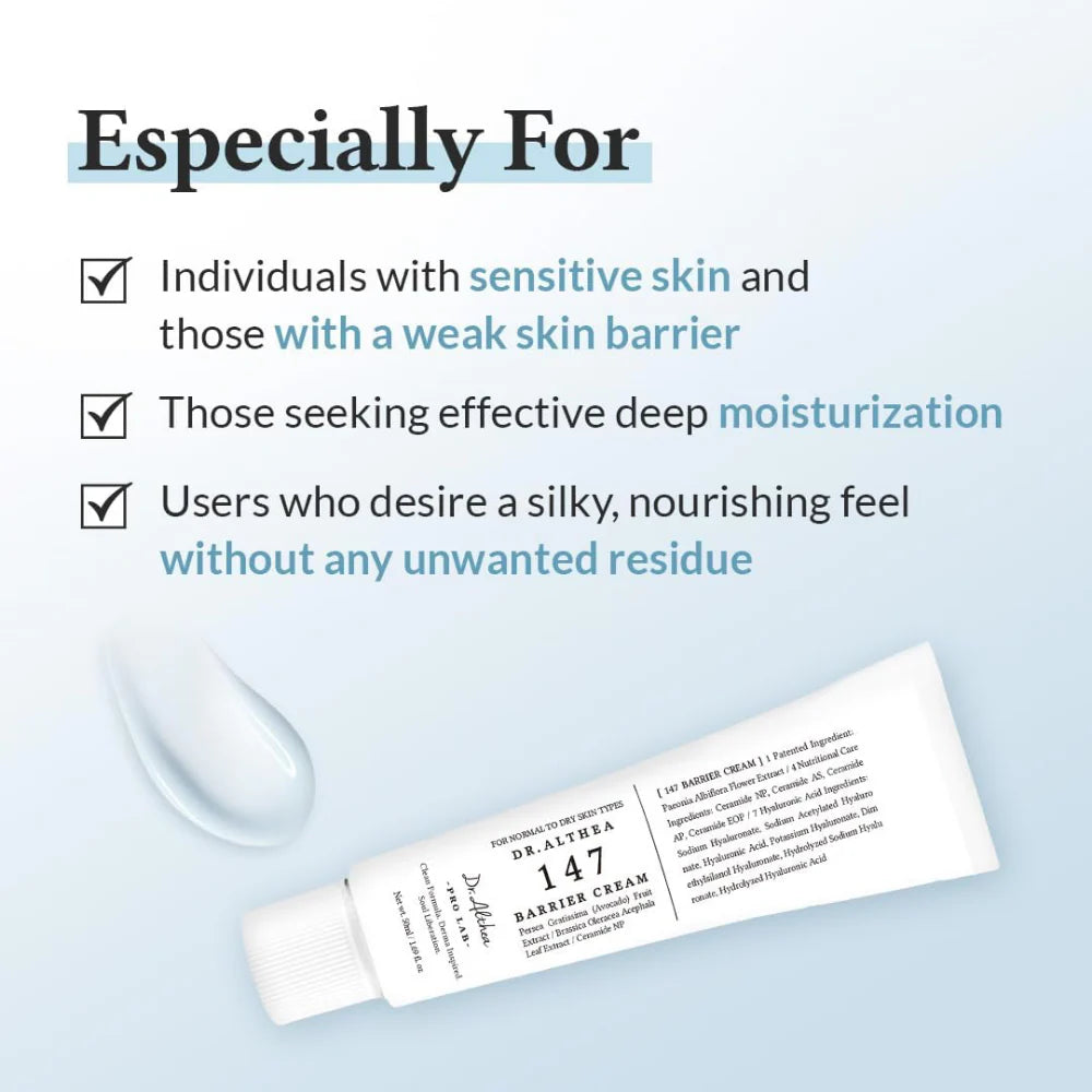 DR. ALTHEA 147 Barrier Cream Daily Skin Barrier Repair Care