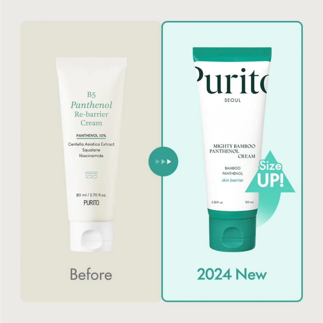 PURITO SEOUL Mighty Bamboo Panthenol Cream 100ml