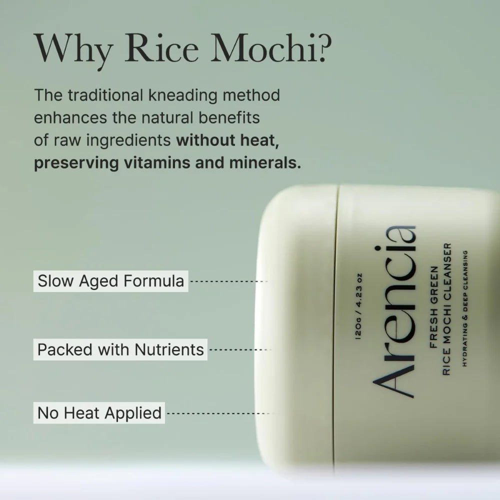 ARENClA Fresh Green Rice Mochi Cleanser 120g